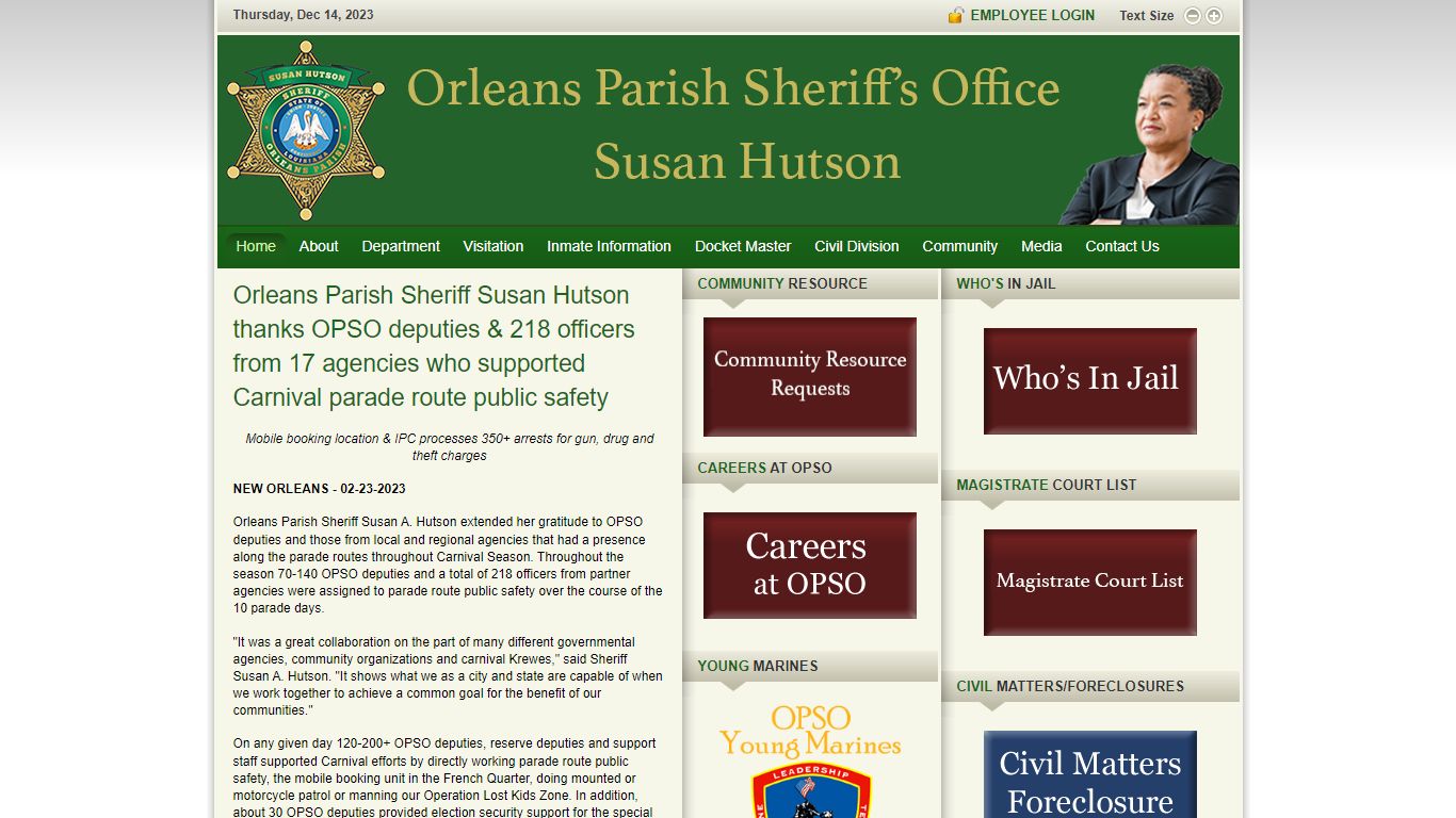 Inmate Query - Orleans Parish Sheriff's Office